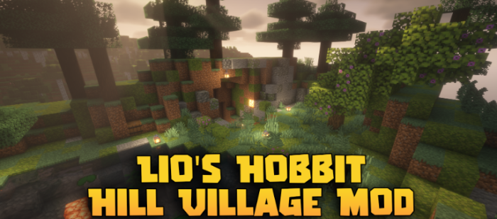 Lio’s Hobbit Hill Village для Майнкрафт [26.2, 26.1.2, 26.1.1]