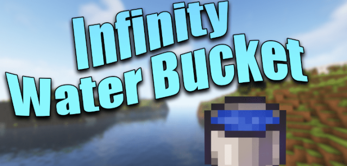 Infinity Water Bucket для Майнкрафт [26.2, 26.1.2, 26.1.1]