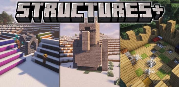 Structures Plus для Майнкрафт [26.2, 26.1.2, 26.1.1]