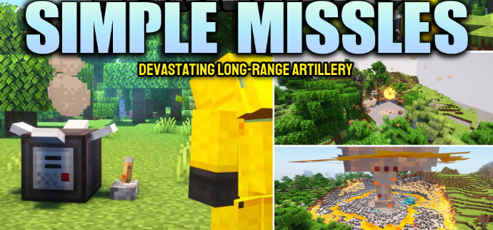 Simple Missles для Майнкрафт [1.20.1, 1.20]
