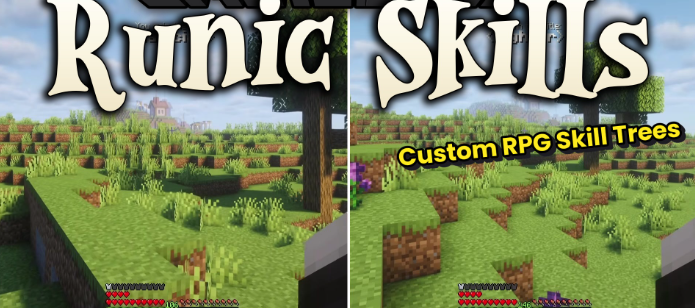 Runic Skills для Майнкрафт [1.20.1, 1.20]