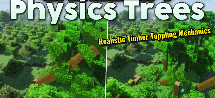 Physics Trees для Майнкрафт [26.1.2, 26.1.1, 26.1]