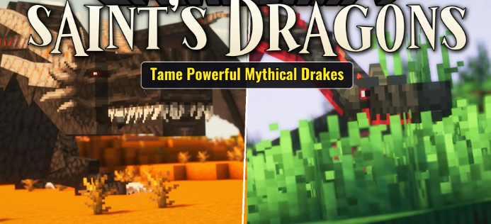 Saint’s Dragons для Майнкрафт [1.20.1, 1.20]