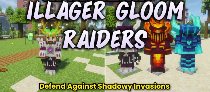 Illager Gloom Raiders для Майнкрафт [1.20.1, 1.20]