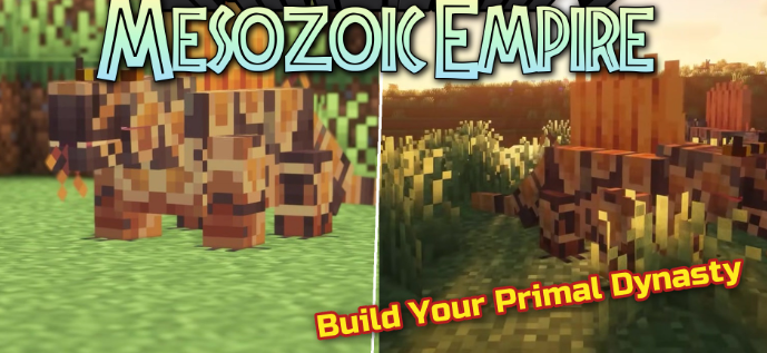 Mesozoic Empire для Майнкрафт [1.20.1, 1.20]