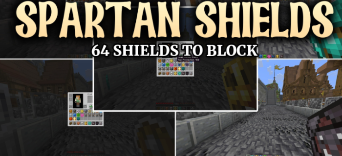 Spartan Shields для Майнкрафт [26.2, 26.1.2]