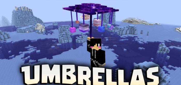 Umbrellas для Майнкрафт [26.1.2, 26.1.1, 26.1]