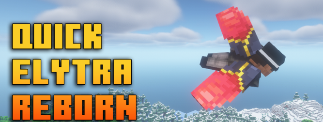 Quick Elytra Reborn для Майнкрафт [1.21.11, 1.21.10, 1.21.9]