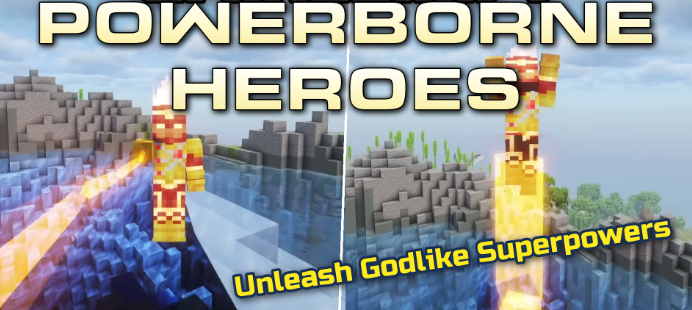 Powerborne Heroes для Майнкрафт [1.20.1, 1.20]