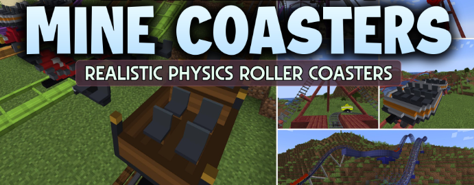 Mine Coasters для Майнкрафт [1.21.1, 1.21]