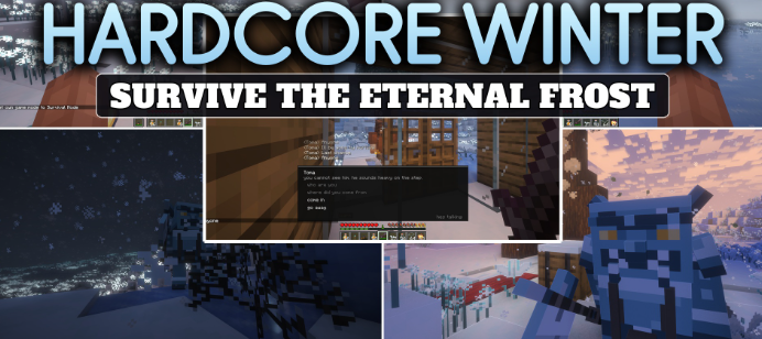 Hardcore Winter для Майнкрафт [26.1.2, 26.1.1, 26.1]