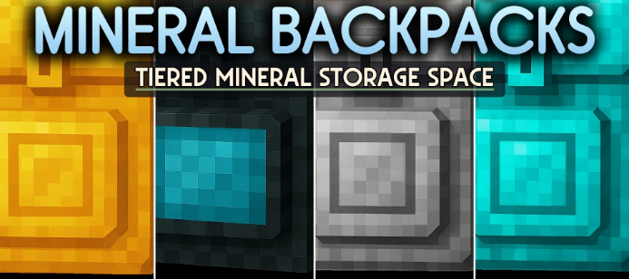 Mineral Backpacks для Майнкрафт [26.2, 26.1.2]