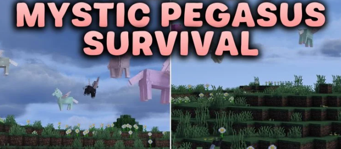 Mystic Pegasus Survival для Майнкрафт [26.1.2, 26.1.1, 26.1]