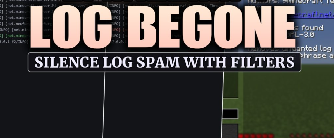 Log Begone для Майнкрафт [26.3, 26.2]