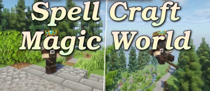 Spell Craft Magic World для Майнкрафт [26.2, 26.1.2]